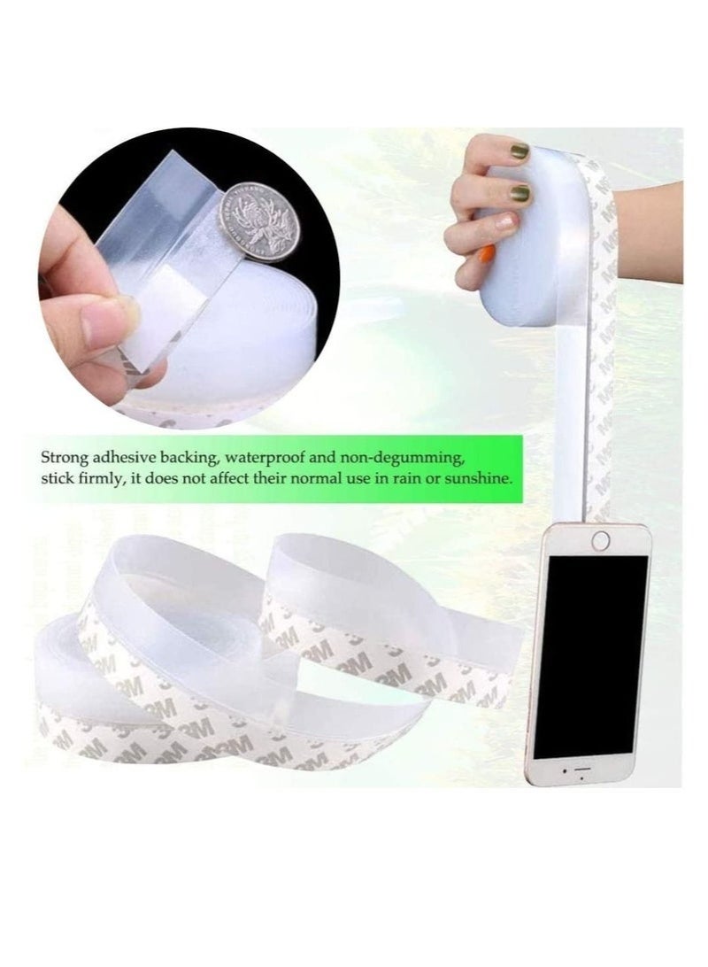 Silicone Seal Strip and Weather Stripping with Self Adhesive for Bottom of Doors Door Draft Stopper 5M Weather Stripping Door Bottom Gap Replacement Strip Roll Soundproof 25MM. - Image 3